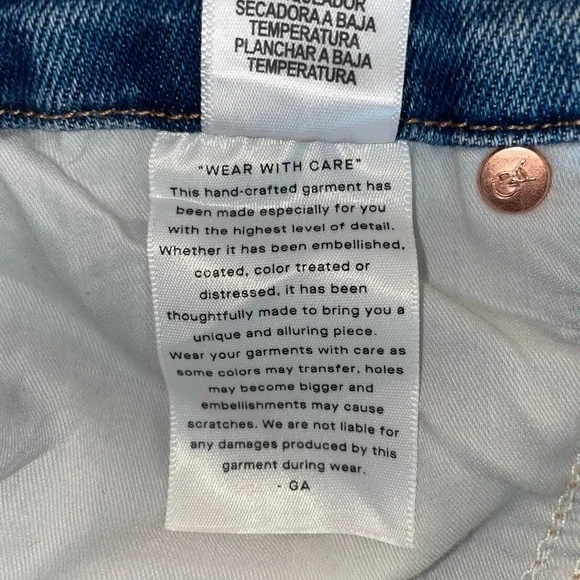 NWT GOOD AMERICAN Womens Super High Rise Good Curve Straight Leg Jeans - Size 14 - Picture 6 of 9